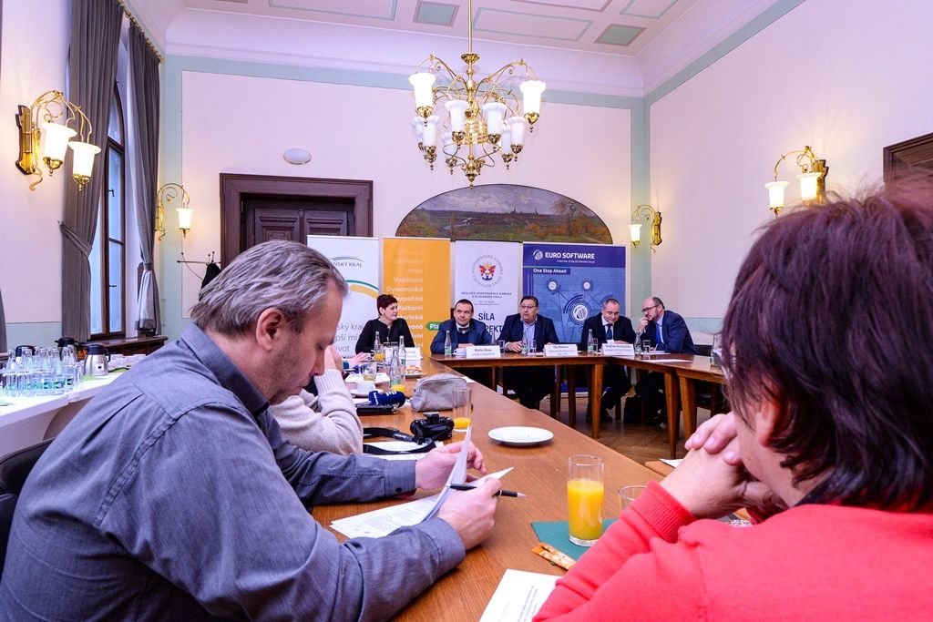 Stavba roku Plzeňského kraje - tisková konference (foto: M. Pecuch, 20.2.2019)