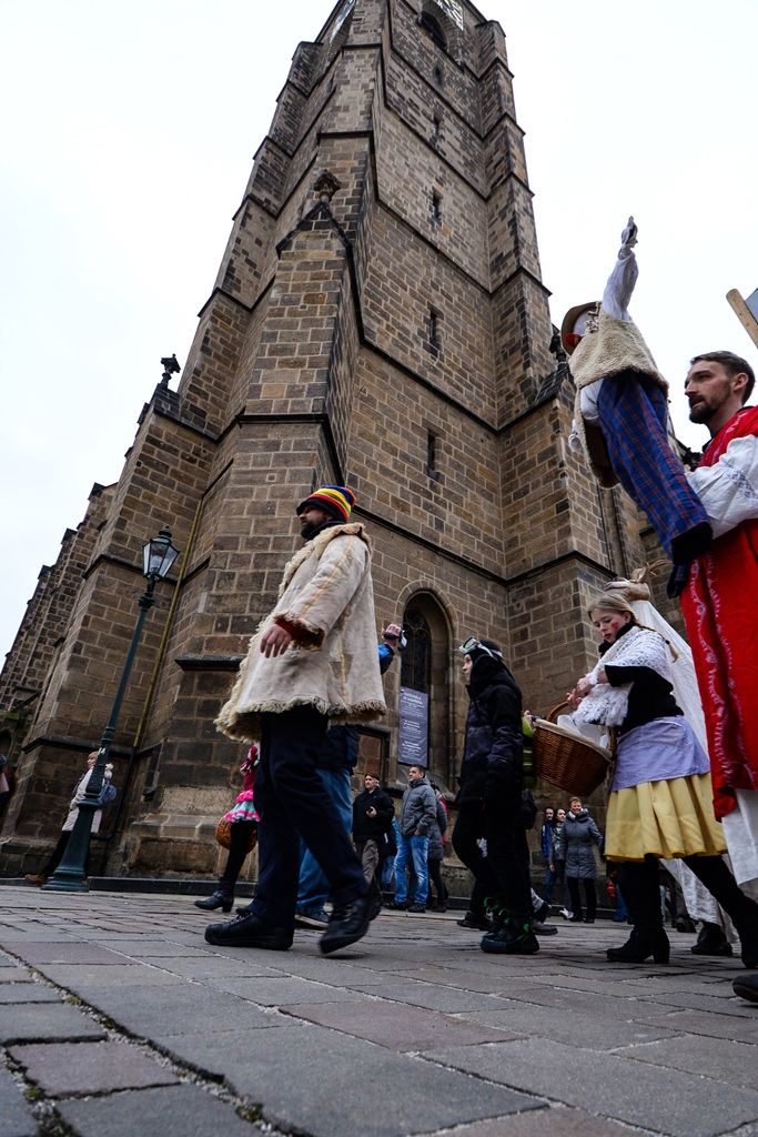 Masopustní masky převzaly klíč od Plzně (foto: M. Pecuch, 2.3.2019)