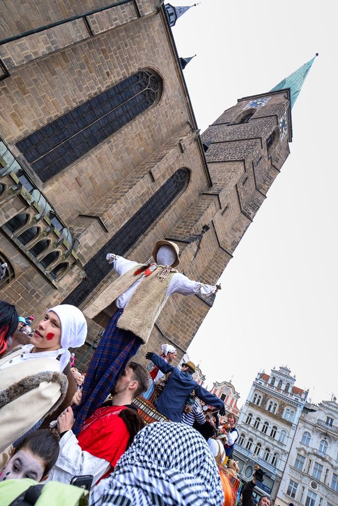 Masopustní masky převzaly klíč od Plzně (foto: M. Pecuch, 2.3.2019)