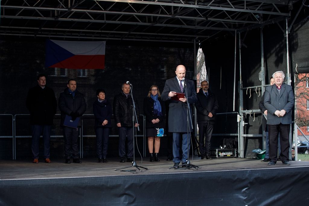 Plzeňané si připomněli výročí narození Tomáše Garrigue Masaryka (foto: V. Štaif, 7.3.2019)
