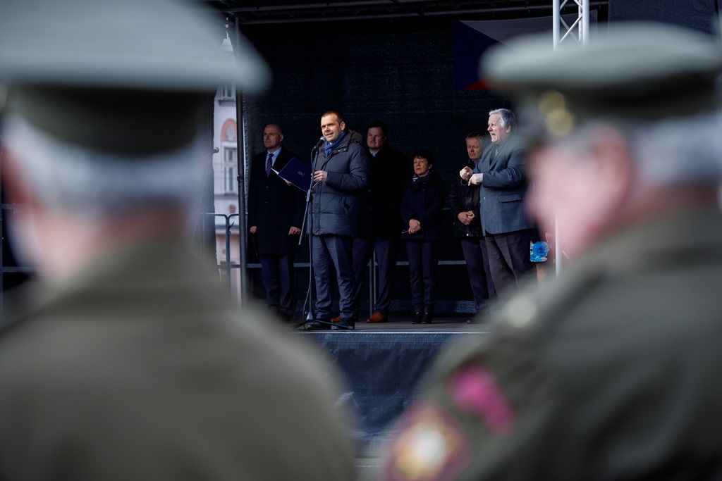Plzeňané si připomněli výročí narození Tomáše Garrigue Masaryka (foto: V. Štaif, 7.3.2019)