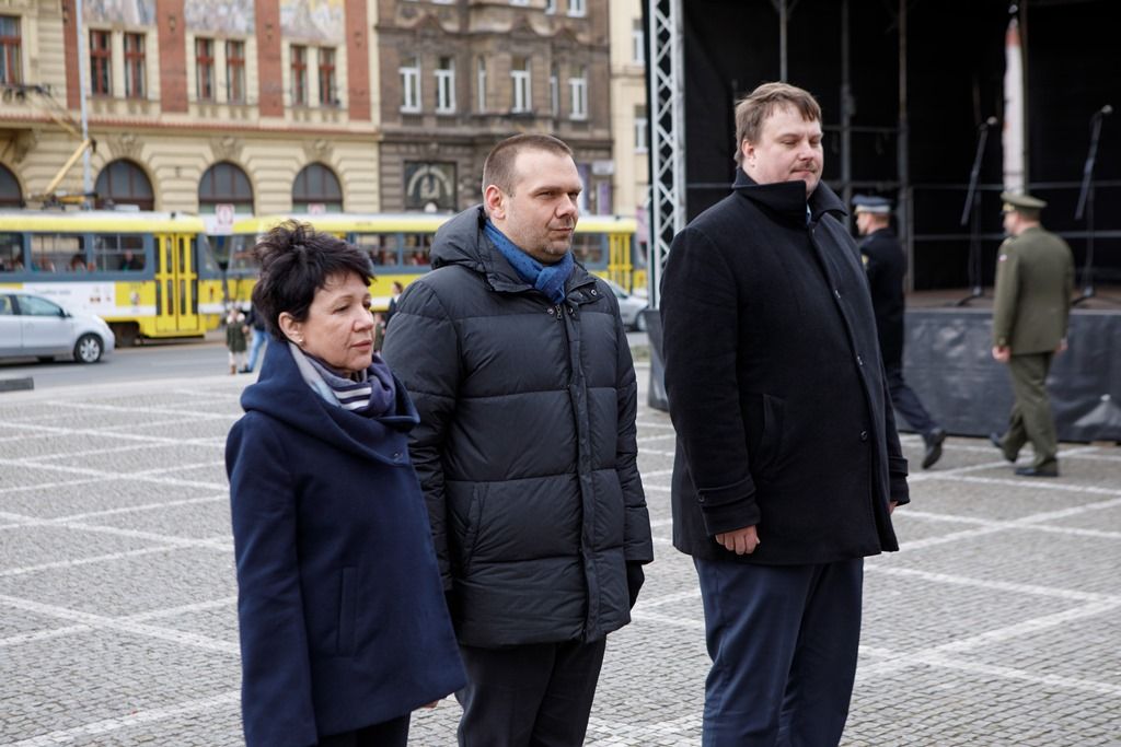 Plzeňané si připomněli výročí narození Tomáše Garrigue Masaryka (foto: V. Štaif, 7.3.2019)