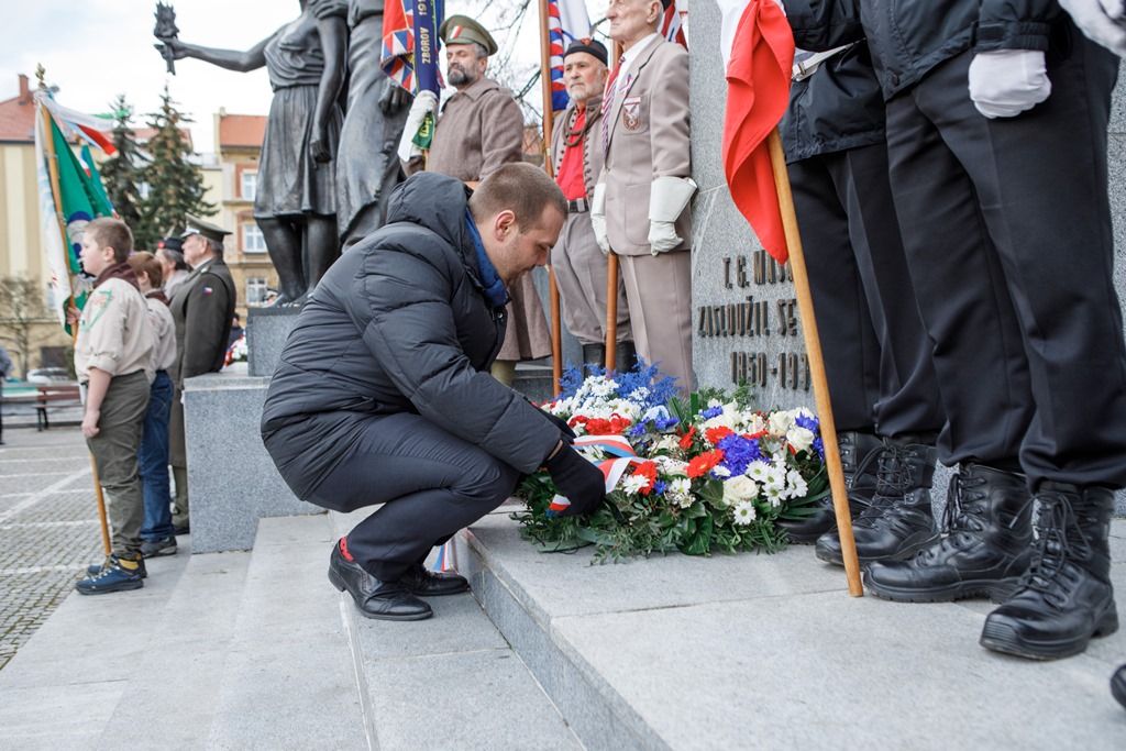 Plzeňané si připomněli výročí narození Tomáše Garrigue Masaryka (foto: V. Štaif, 7.3.2019)