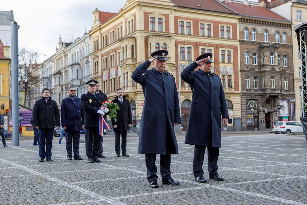 Plzeňané si připomněli výročí narození Tomáše Garrigue Masaryka (foto: V. Štaif, 7.3.2019)