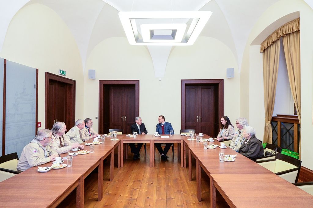 Jiří Světlík oslavil 95. narozeniny, svému rodákovi popřálo město Plzeň (foto: M. Pecuch, 20.3.2019)