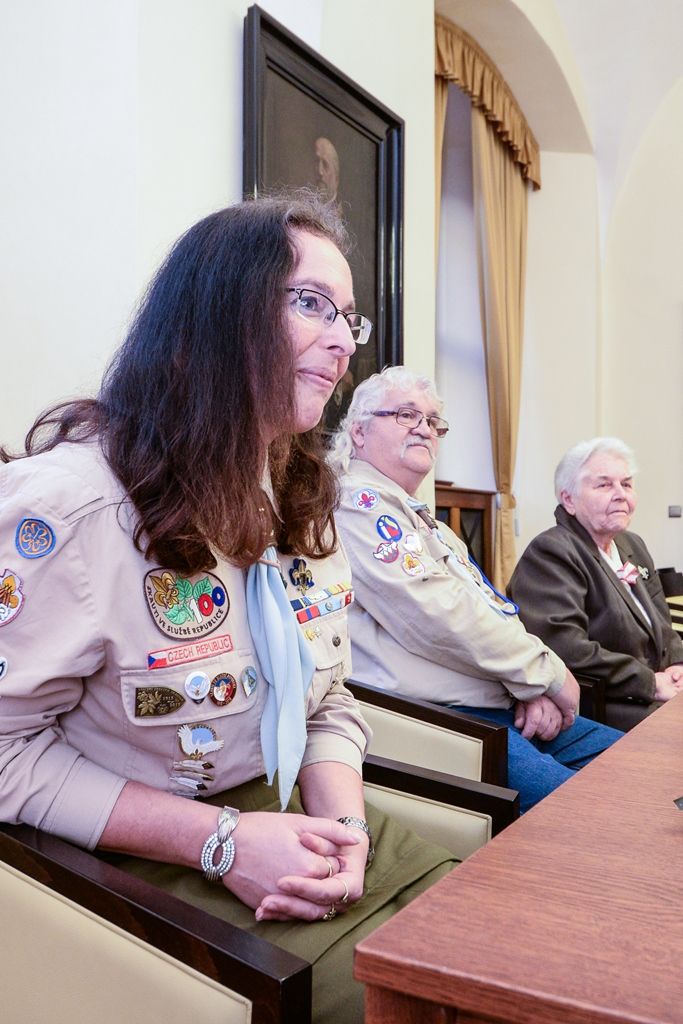 Jiří Světlík oslavil 95. narozeniny, svému rodákovi popřálo město Plzeň (foto: M. Pecuch, 20.3.2019)