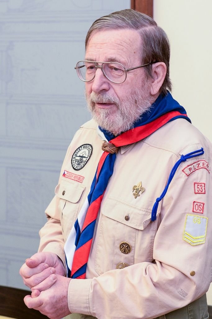 Jiří Světlík oslavil 95. narozeniny, svému rodákovi popřálo město Plzeň (foto: M. Pecuch, 20.3.2019)