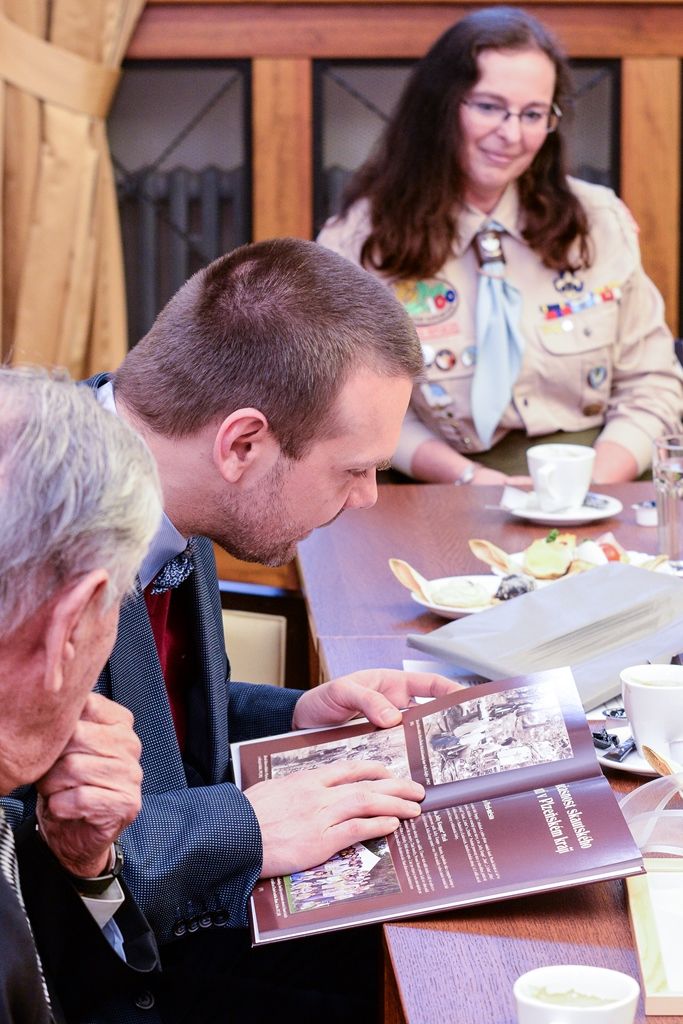 Jiří Světlík oslavil 95. narozeniny, svému rodákovi popřálo město Plzeň (foto: M. Pecuch, 20.3.2019)