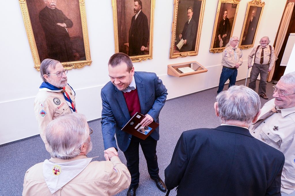 Jiří Světlík oslavil 95. narozeniny, svému rodákovi popřálo město Plzeň (foto: M. Pecuch, 20.3.2019)