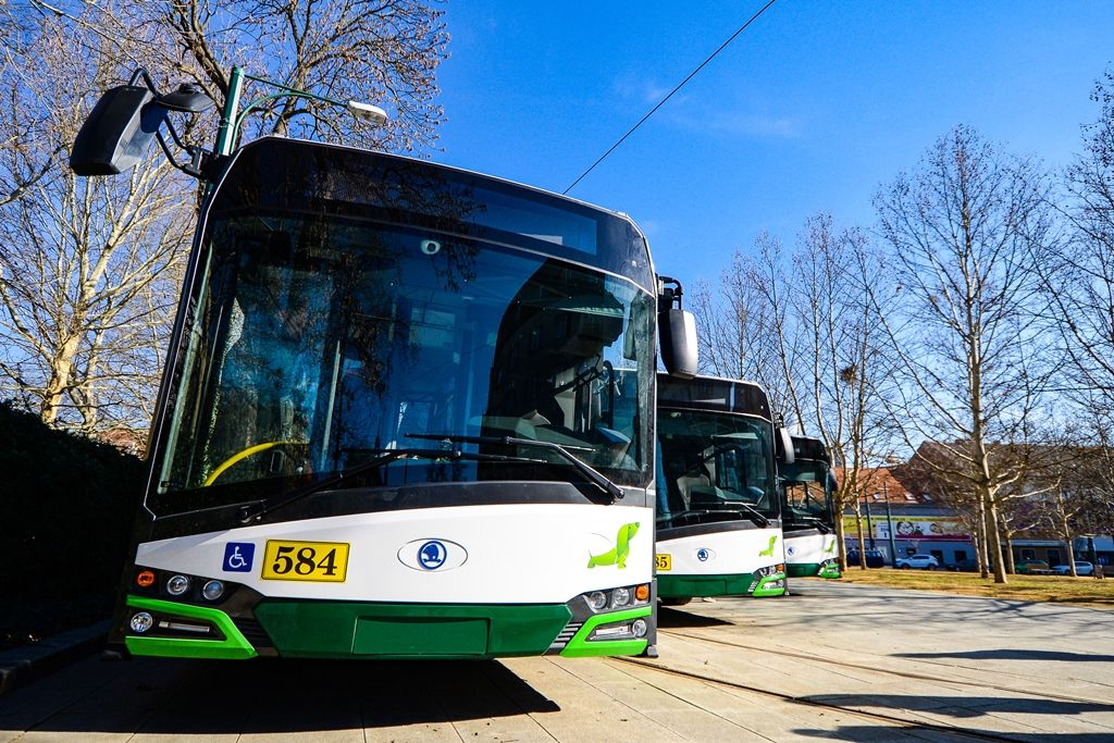 Plzeň nasadí trolejbusy nové generace (foto: M. Pecuch, 21.3.2019)