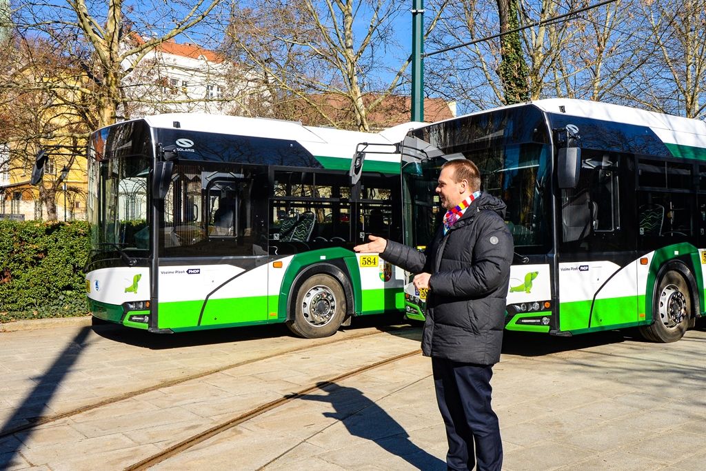 Plzeň nasadí trolejbusy nové generace (foto: M. Pecuch, 21.3.2019)