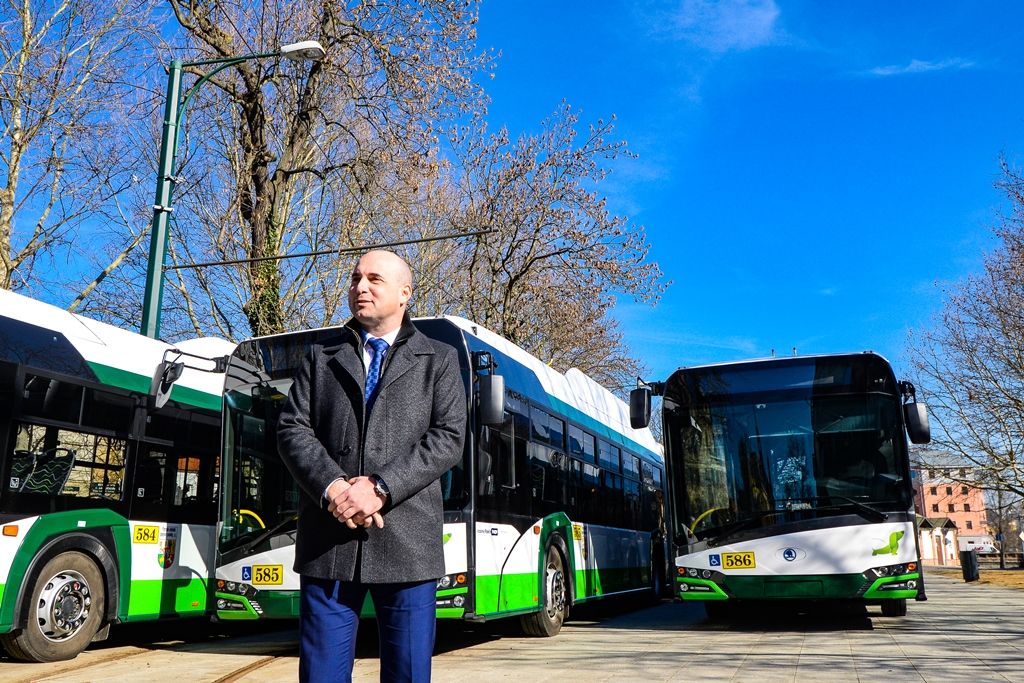 Plzeň nasadí trolejbusy nové generace (foto: M. Pecuch, 21.3.2019)