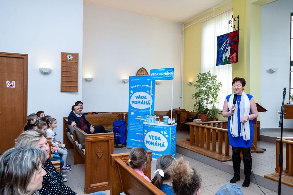 Charitativní kampaň Voda pomáhá odstartovala na Světový den vody (foto: M. Pecuch, 22.3.2019)