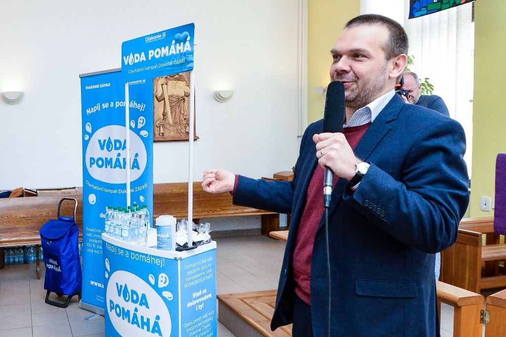 Charitativní kampaň Voda pomáhá odstartovala na Světový den vody (foto: M. Pecuch, 22.3.2019)