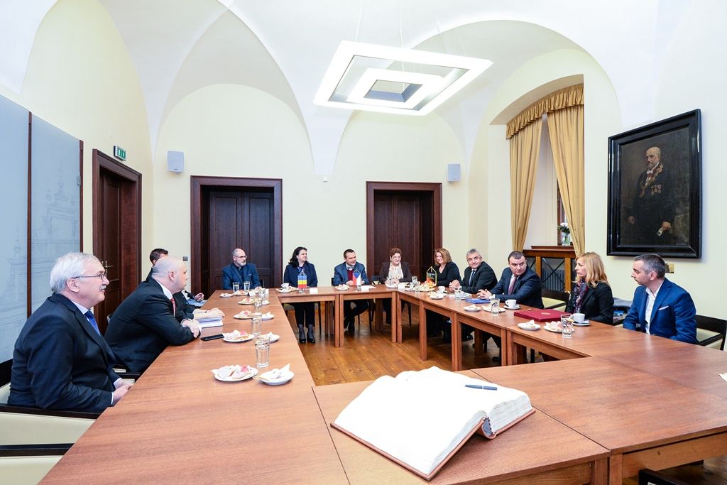 Rumunská delegace zavítala do Plzně (foto: M. Pecuch, 28.3.2019)