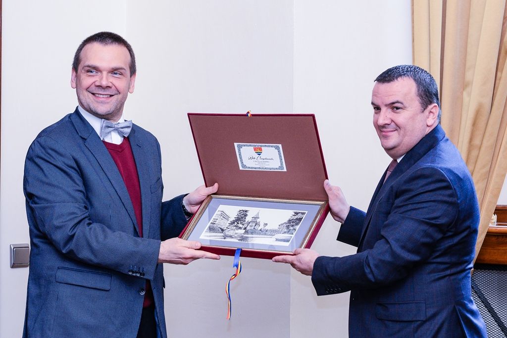 Rumunská delegace zavítala do Plzně (foto: M. Pecuch, 28.3.2019)