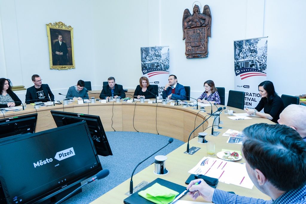 Slavnosti svobody 2019 - Tisková konference 28. března (foto: M. Pecuch, 28.3.2019)