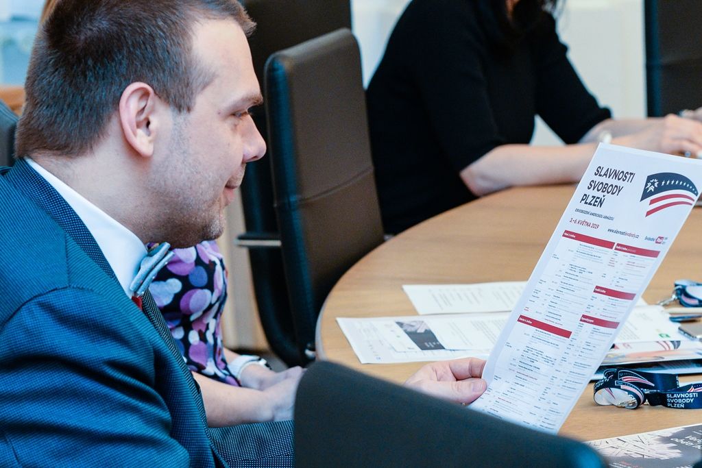 Slavnosti svobody 2019 - Tisková konference 28. března (foto: M. Pecuch, 28.3.2019)