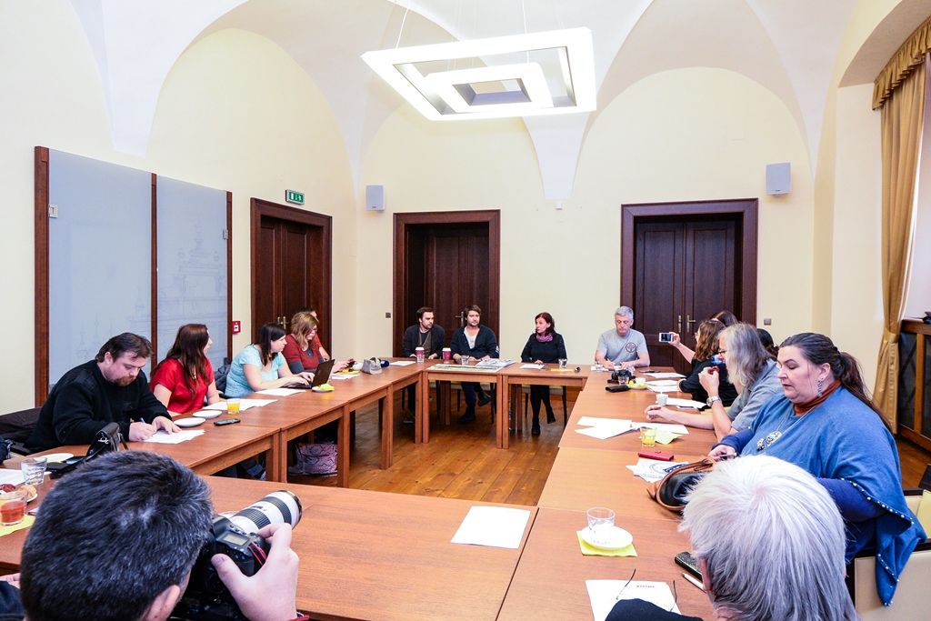 Tisková konference: Divadelní léto pod plzeňským nebem letos nabídne Švandu dudáka U Ježíška (foto: M. Pecuch, 1.4.2019)