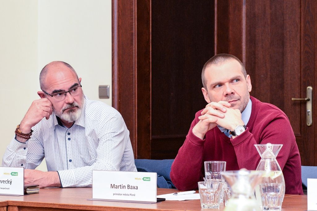 Zástupci velkých firem diskutovali s vedením Plzně o zaměstnancích i bezpečnosti (foto: M. Pecuch, 4.4.2019)