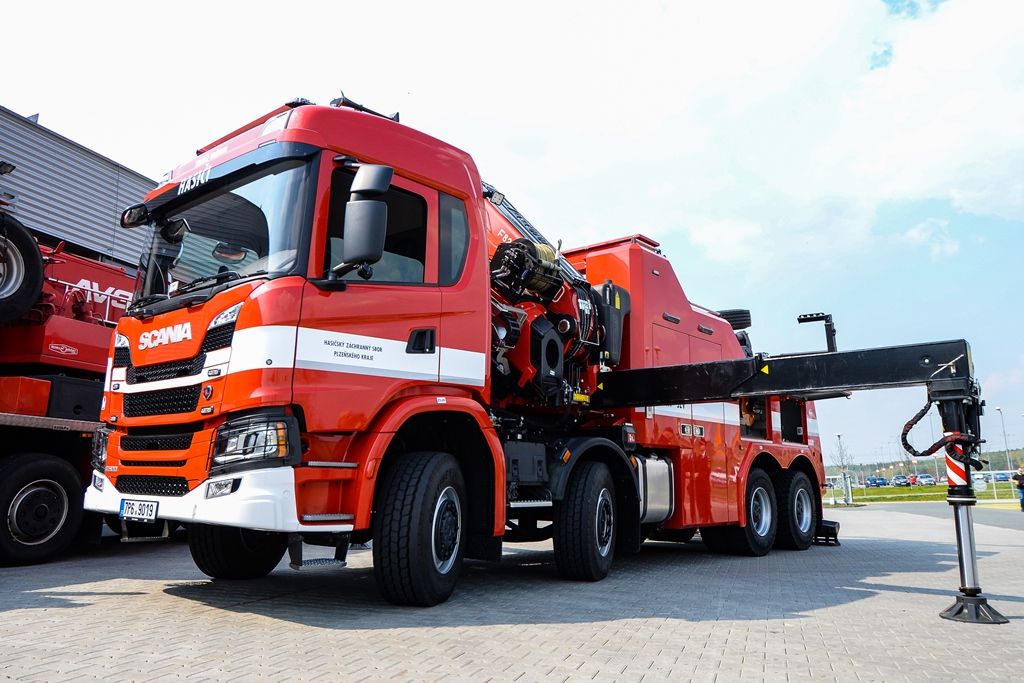 Nový vůz HZS Plzeňského kraje (zdroj: M. Pecuch, 9.4.2019)