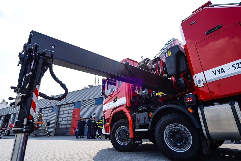 Nový vůz HZS Plzeňského kraje (zdroj: M. Pecuch, 9.4.2019)