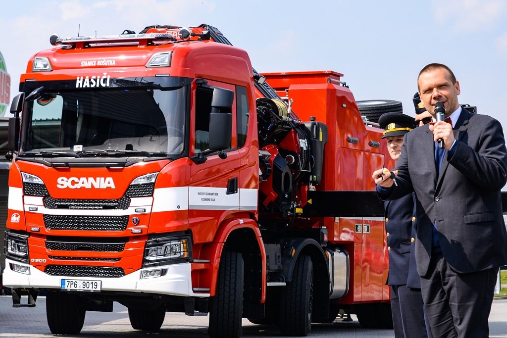 Nový vůz HZS Plzeňského kraje (zdroj: M. Pecuch, 9.4.2019)