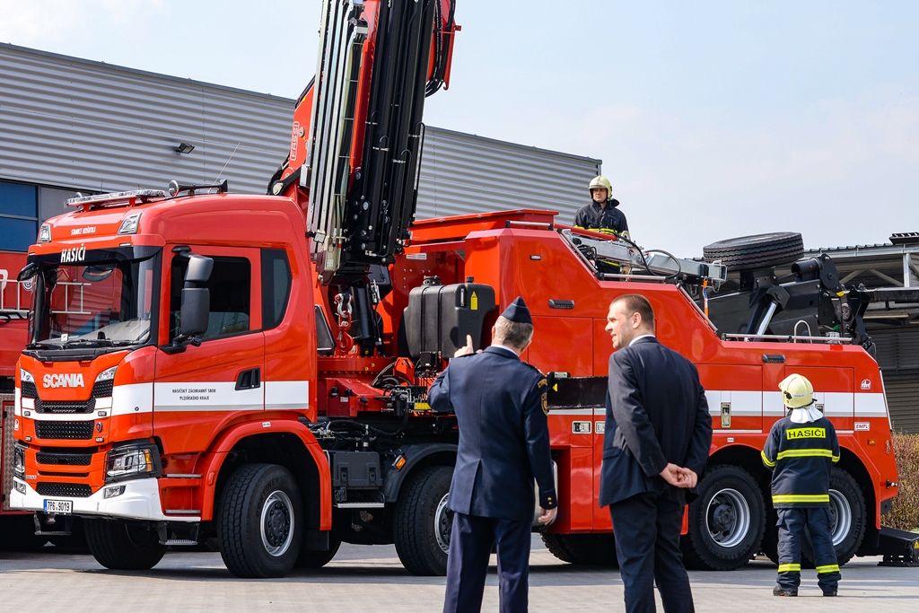 Nový vůz HZS Plzeňského kraje (zdroj: M. Pecuch, 9.4.2019)