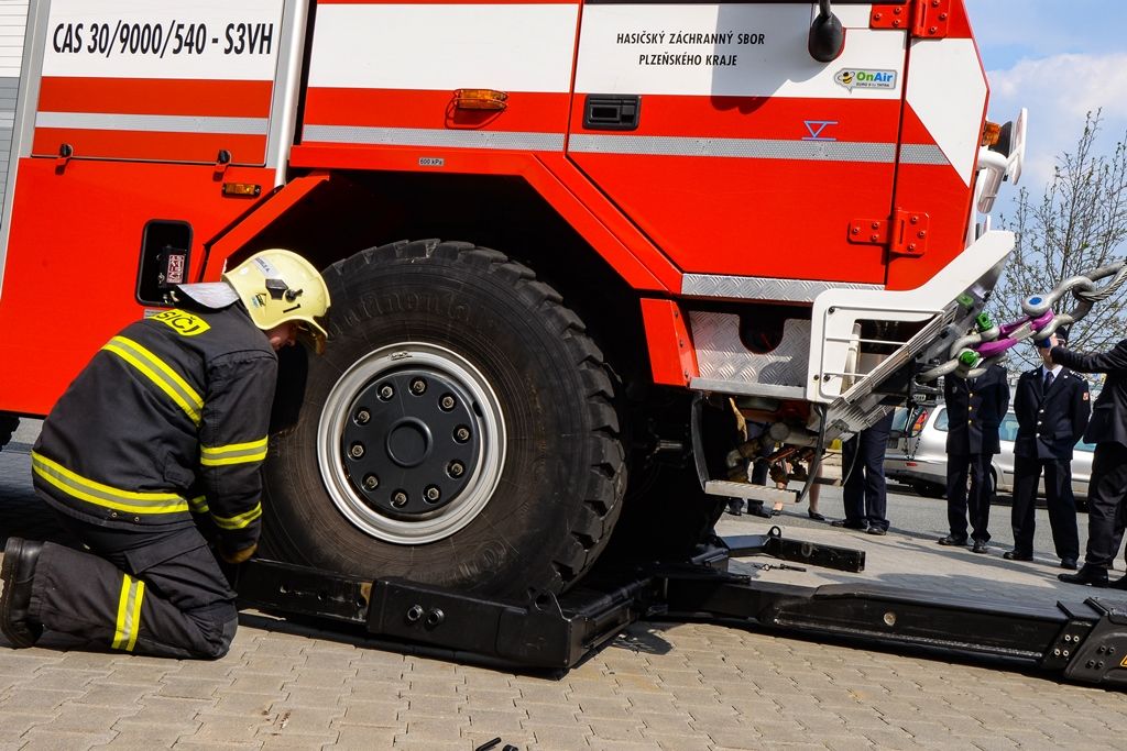 Nový vůz HZS Plzeňského kraje (zdroj: M. Pecuch, 9.4.2019)