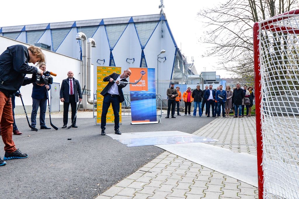Plzeň vybuduje ubytovnu pro hokejovou akademii (foto: M. Pecuch, 10.4.2019)