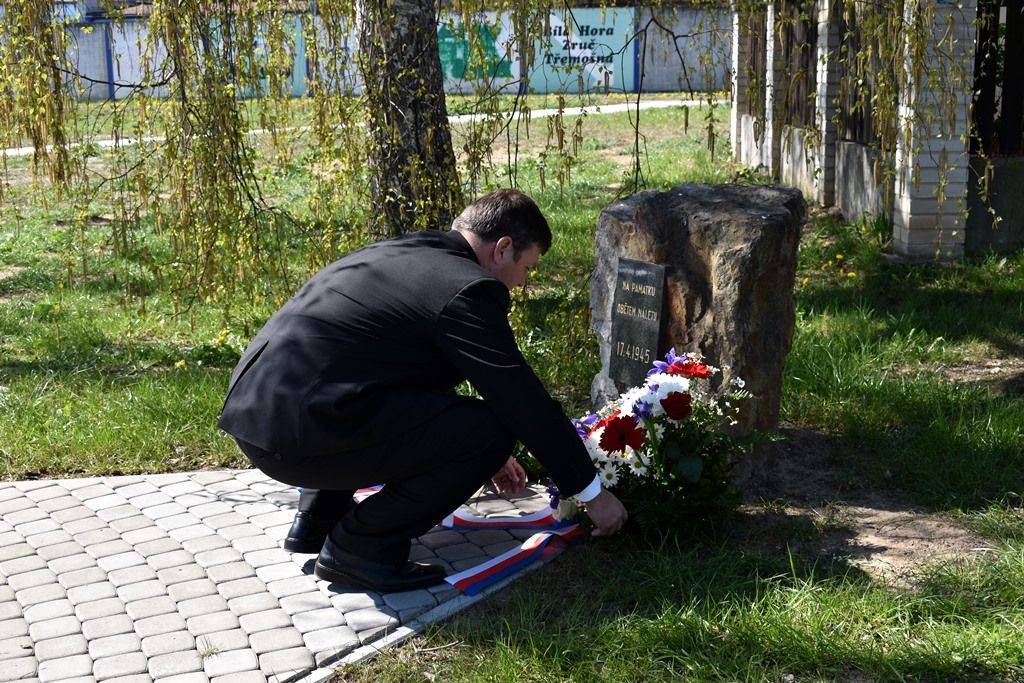 Oběti druhé světové války si připomněla Doubravka (foto: A. Jarošová, 17.4.2019)
