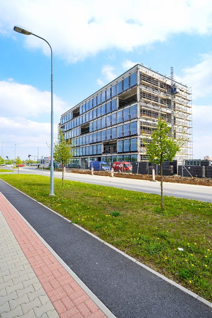 Konplan buduje v Plzni inovativní vývojové a konstrukční centrum (foto: M. Pecuch, 23.4.2019)