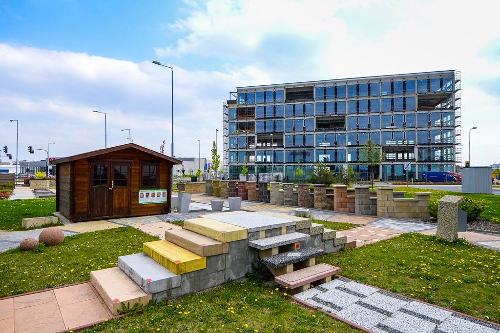 Konplan buduje v Plzni inovativní vývojové a konstrukční centrum (foto: M. Pecuch, 23.4.2019)