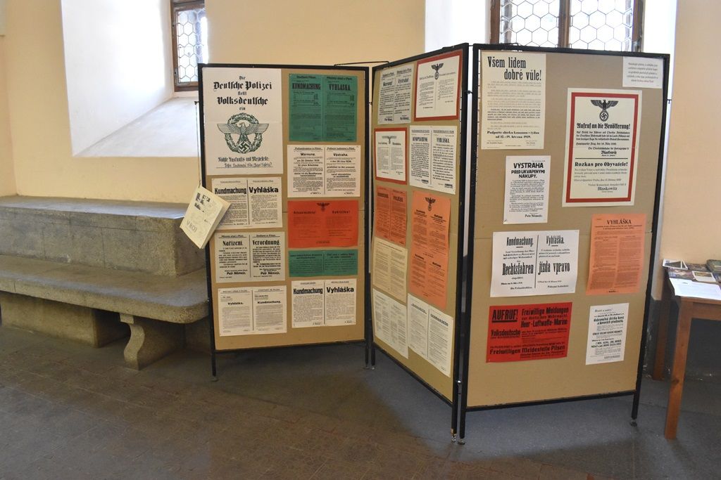 Výstava představuje jaký byl rok 1939 pro Plzeň (foto: A. Jarošová, 24.4.2019)