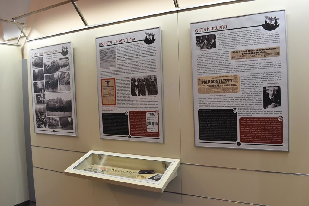 Výstava představuje jaký byl rok 1939 pro Plzeň (foto: A. Jarošová, 24.4.2019)