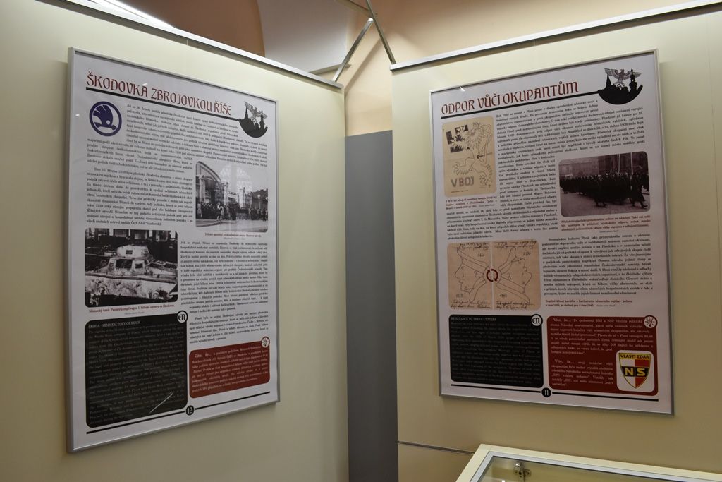 Výstava představuje jaký byl rok 1939 pro Plzeň (foto: A. Jarošová, 24.4.2019)