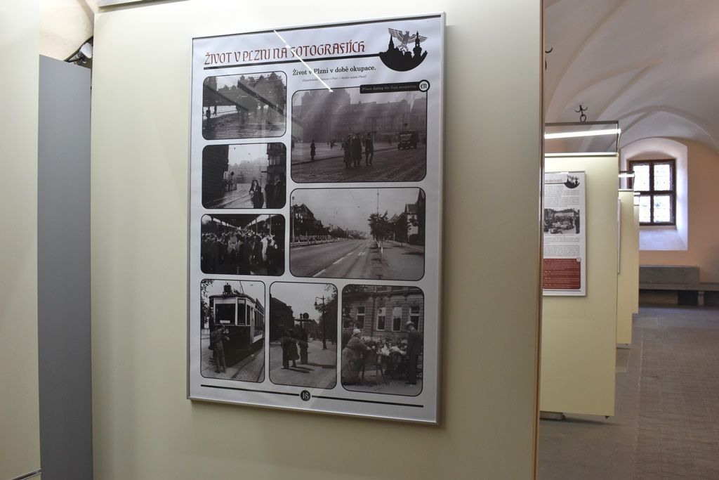 Výstava představuje jaký byl rok 1939 pro Plzeň (foto: A. Jarošová, 24.4.2019)