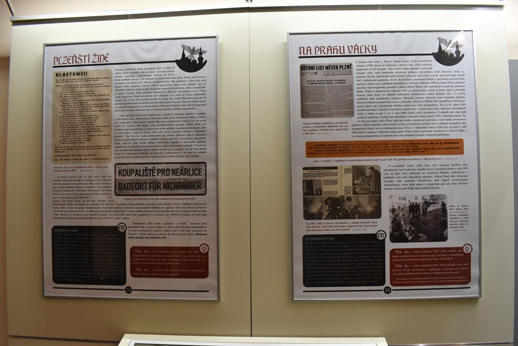 Výstava představuje jaký byl rok 1939 pro Plzeň (foto: A. Jarošová, 24.4.2019)