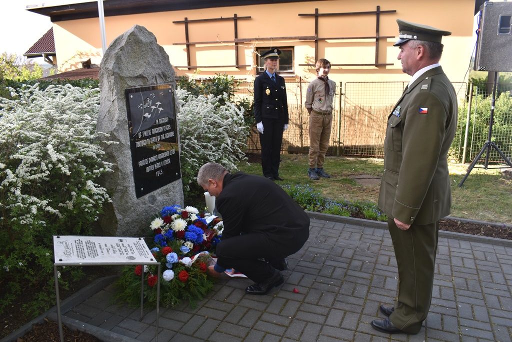 Pietní akt v Liticích (foto: A. Jarošová, 25.4.2019)