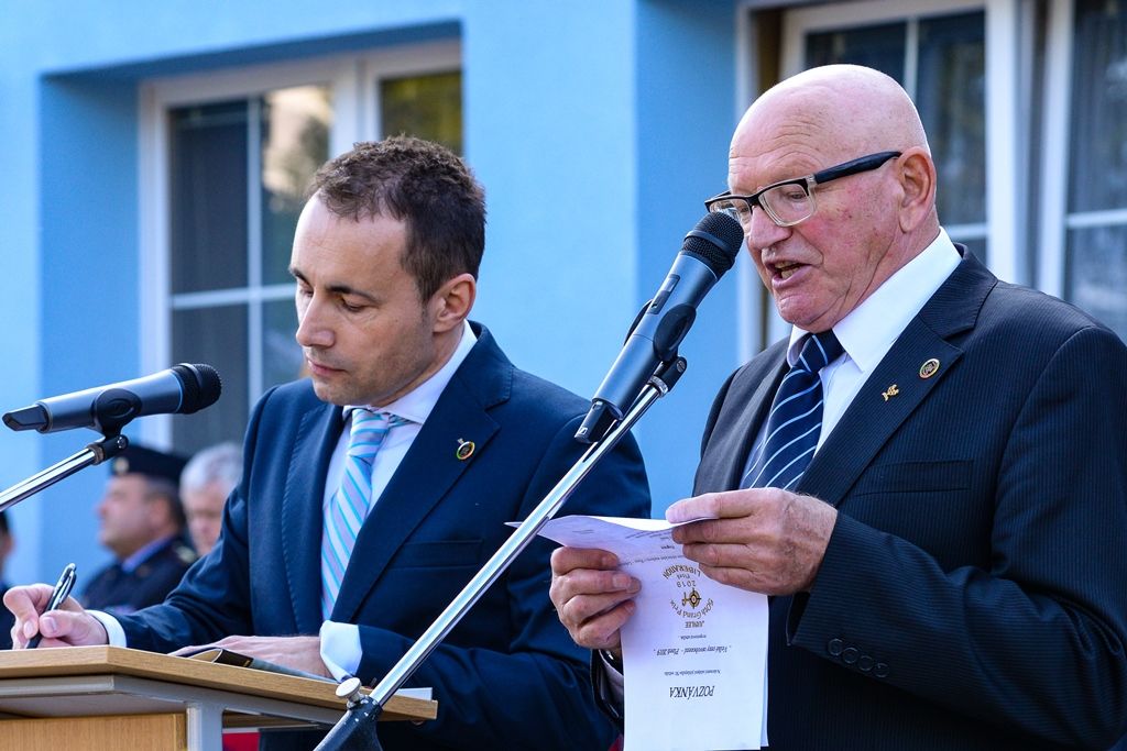 Slavnosti svobody 2019 - Zahájení střeleckých závodů (foto: M. Pecuch, 1.5.2019)