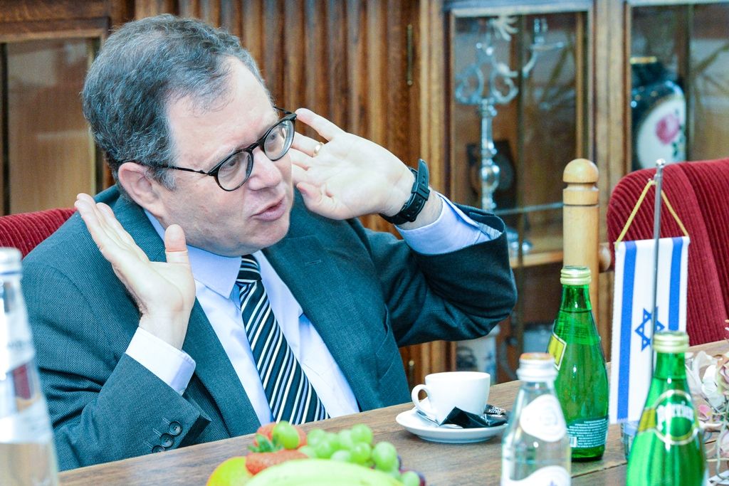 Velvyslanec Státu Izrael v ČR J. E. Daniel Meron zavítal do Plzně (foto: M. Pecuch, 3.5.2019)