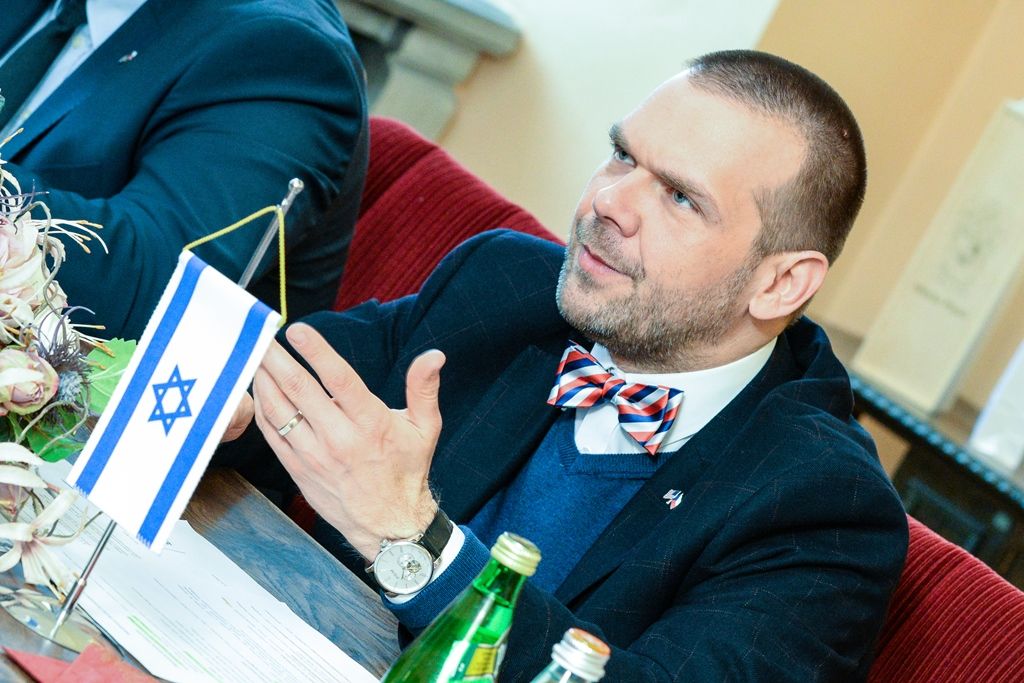 Velvyslanec Státu Izrael v ČR J. E. Daniel Meron zavítal do Plzně (foto: M. Pecuch, 3.5.2019)