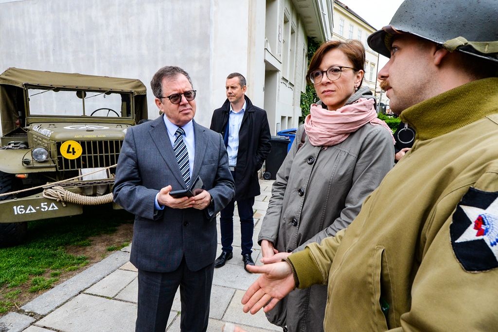 Velvyslanec Státu Izrael v ČR J. E. Daniel Meron zavítal do Plzně (foto: M. Pecuch, 3.5.2019)