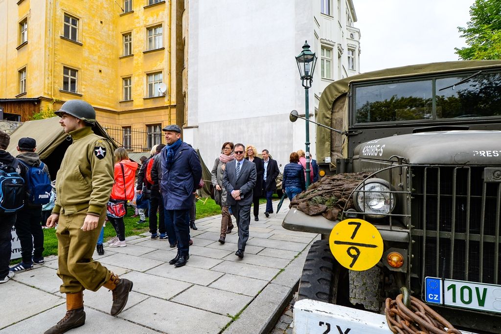 Velvyslanec Státu Izrael v ČR J. E. Daniel Meron zavítal do Plzně (foto: M. Pecuch, 3.5.2019)