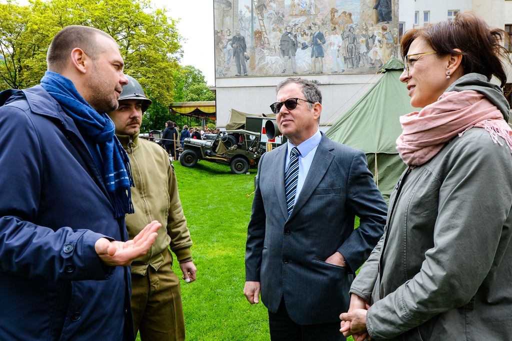 Velvyslanec Státu Izrael v ČR J. E. Daniel Meron zavítal do Plzně (foto: M. Pecuch, 3.5.2019)