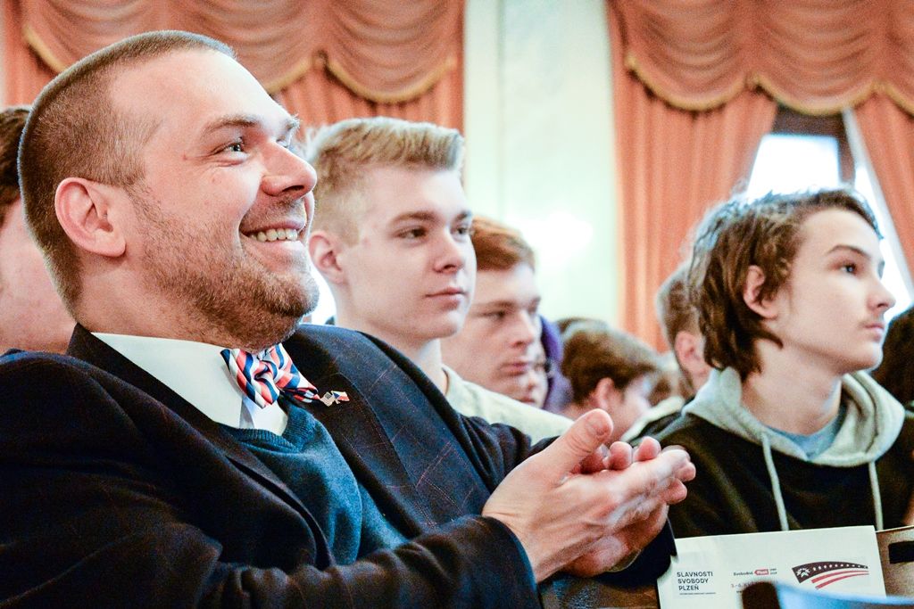 Slavnosti svobody 2019 - Beseda veteránů se studenty (foto: M. Pecuch, 3.5.2019)