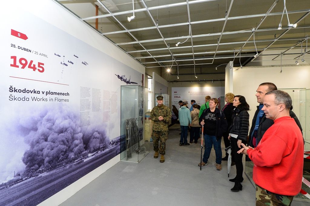Slavnosti svobody 2019 - Rozpracované expozice Muzea Patton Memorial Pilsen (foto: M. Pecuch, 4.5.2019)