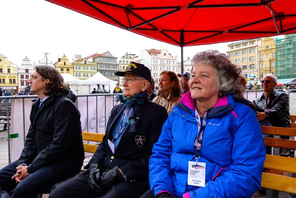 Slavnosti svobody 2019 - Stipendium gen. Pattona pro Adélu Machovou (foto: M. Pecuch, 4.5.2019)