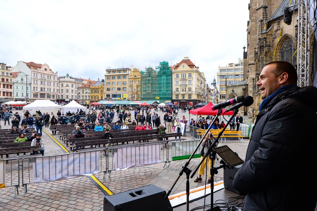 Slavnosti svobody 2019 - Stipendium gen. Pattona pro Adélu Machovou (foto: M. Pecuch, 4.5.2019)