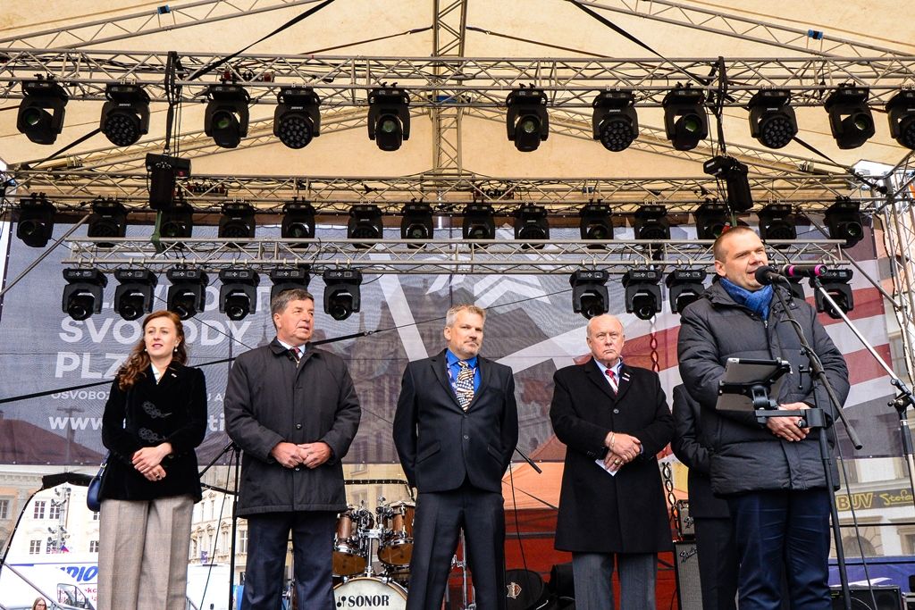 Slavnosti svobody 2019 - Stipendium gen. Pattona pro Adélu Machovou (foto: M. Pecuch, 4.5.2019)